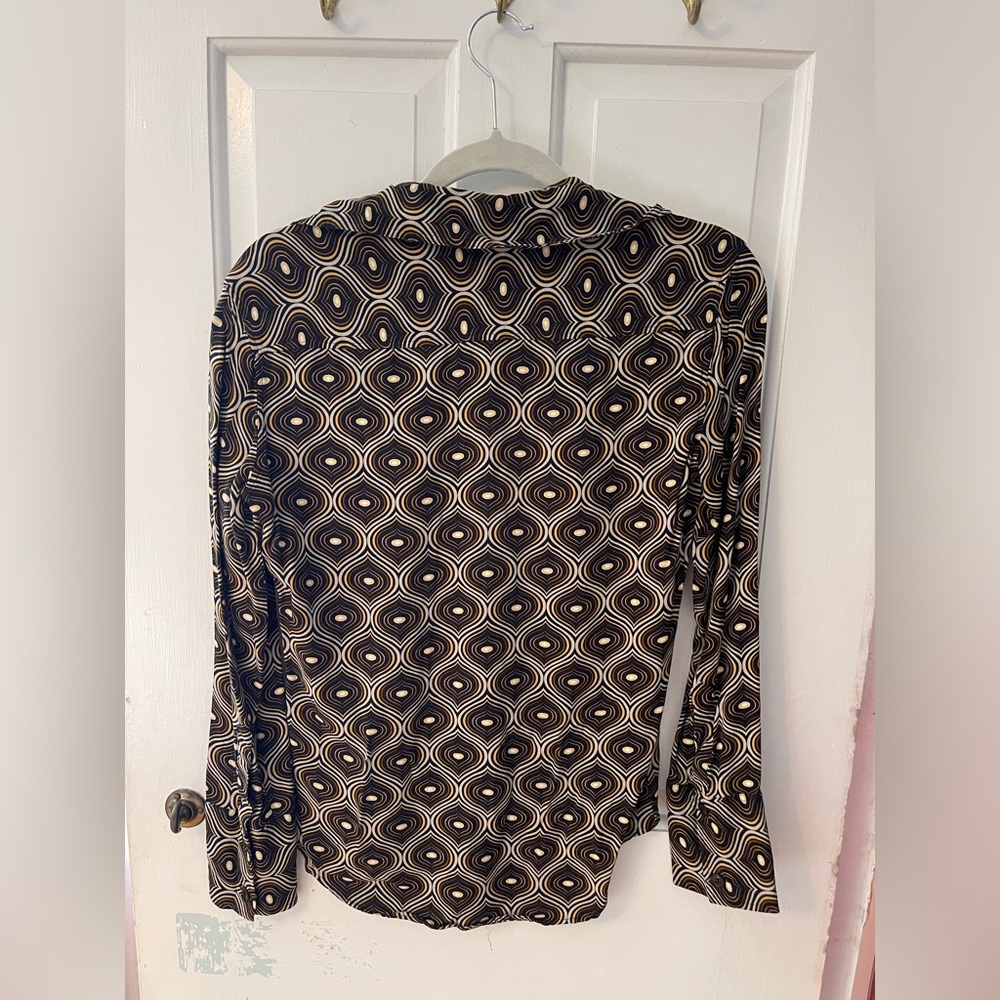 Patterned Zara button down top - Picture 2 of 3